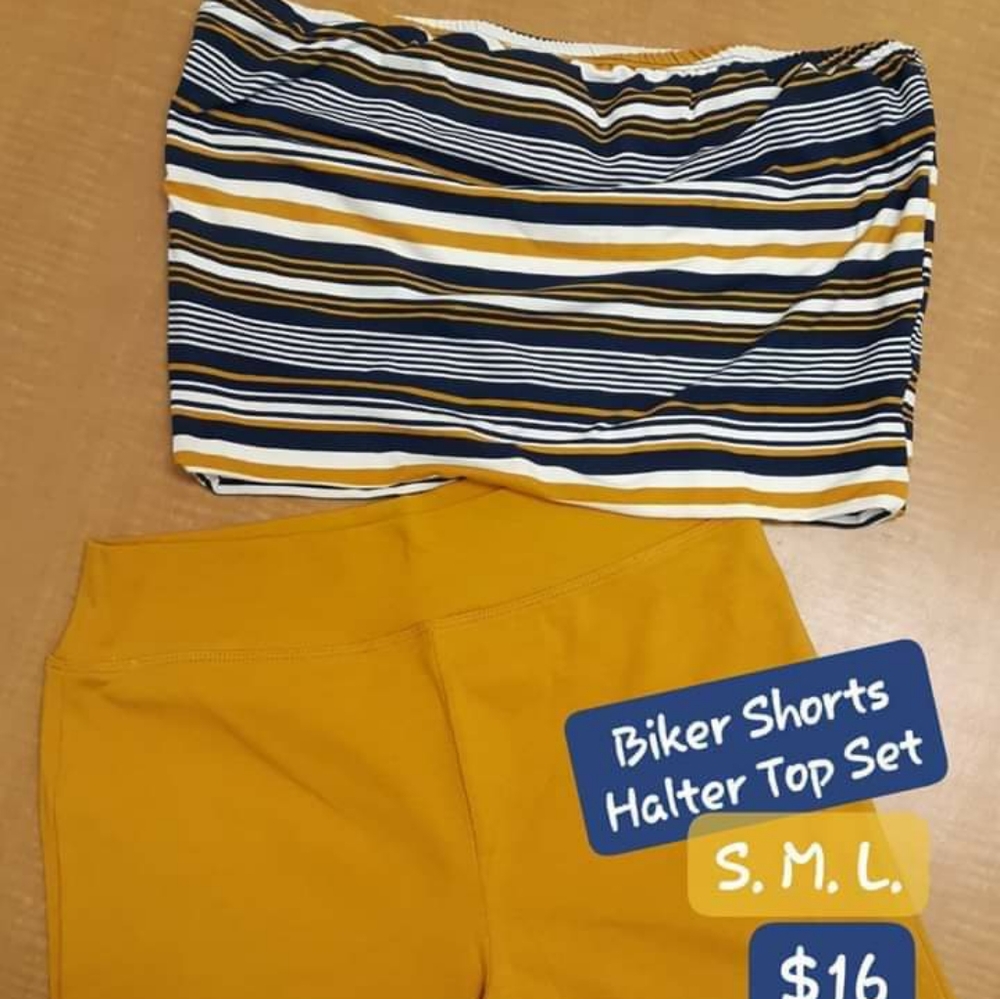Biker short set